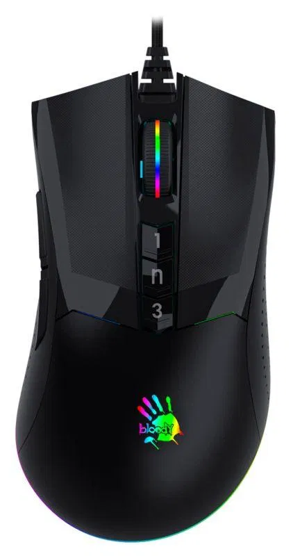 Мышь оптическая Bloody W90 Pro (16000dpi) USB (10but) черн. A4TECH 1431301
