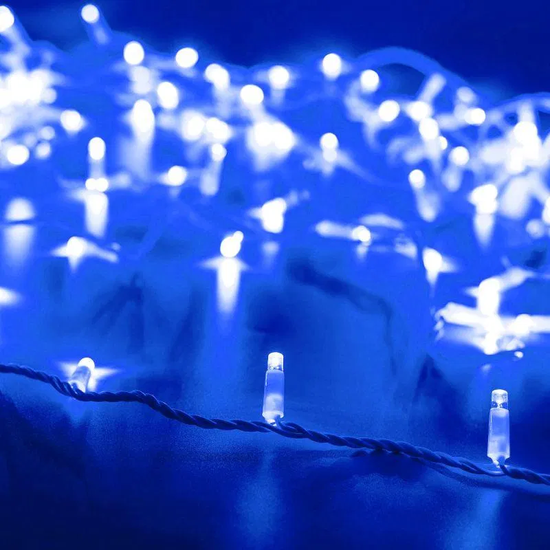 Гирлянда светодиодная ARD-STRING-CLASSIC-10000-CLEAR-100LED-FLASH BLUE230В 7Вт IP65 Ardecoled 025788
