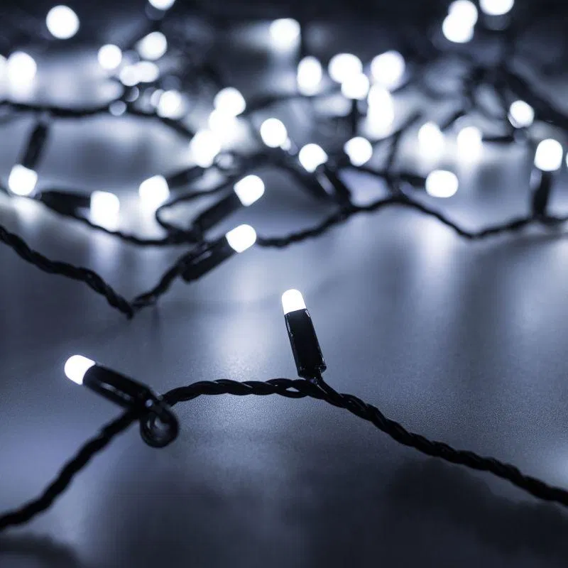 Гирлянда светодиодная ARD-STRING-CLASSIC-1000-BLACK-100LED-MILK-PULSE White230В 7Вт IP65 Ardecoled 031652
