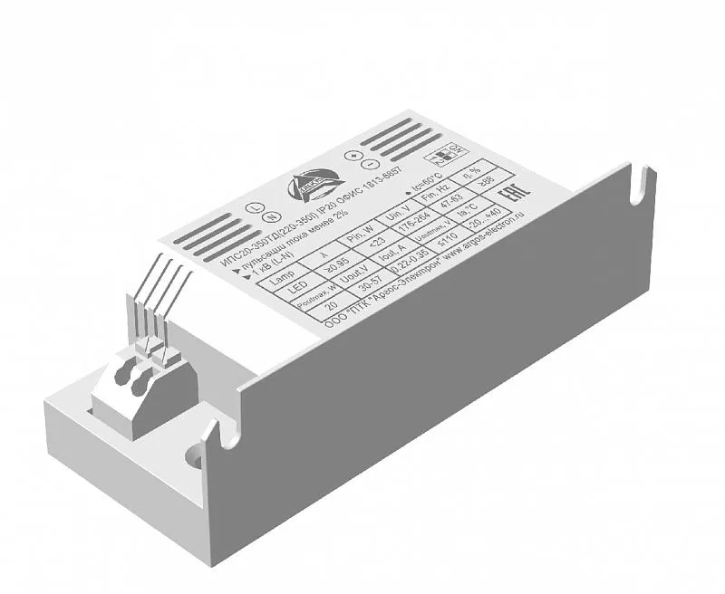 Источник питания ИПС20-350ТД 20Вт (220-350I) IP20 ОФИС Аргос 1813-6857