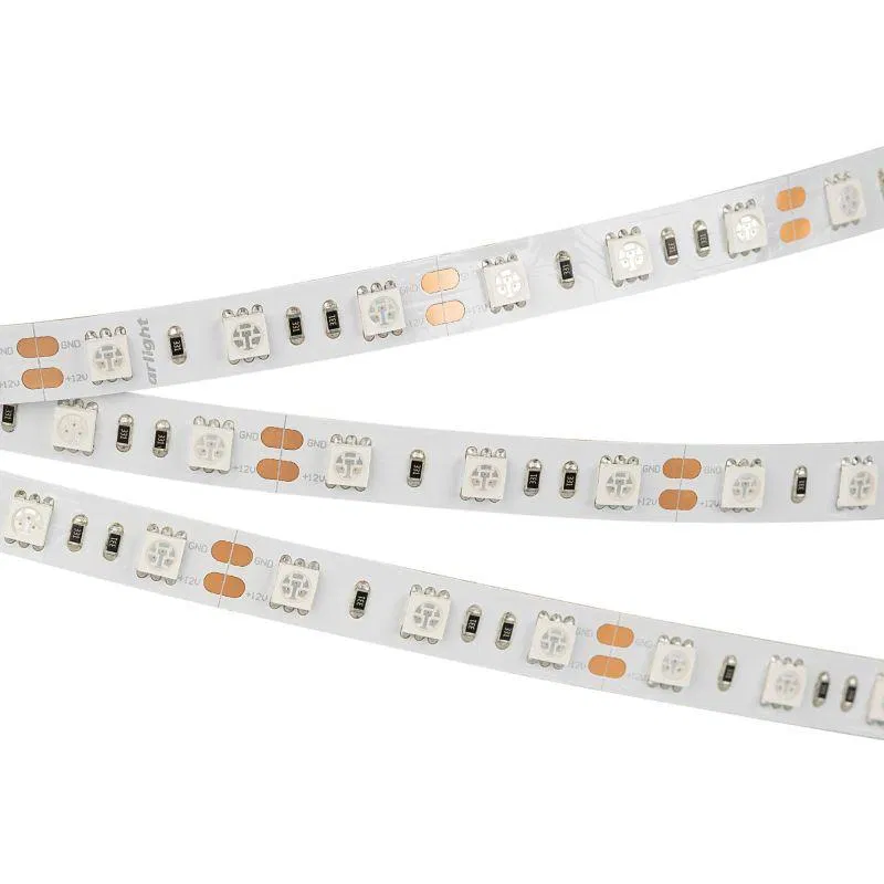 Лента светодиодная RT-B60-10mm 12V Blue 14.4Вт/м IP20 5060 открыт. (уп.5м) Arlight 012336(2)