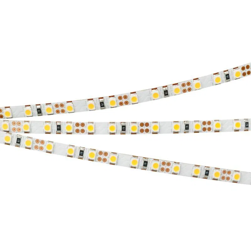 Лента светодиодная RT-A120-5mm 12V Warm 2700К 9.6Вт/м IP20 2835 (уп.5м) Arlight 014995(2)