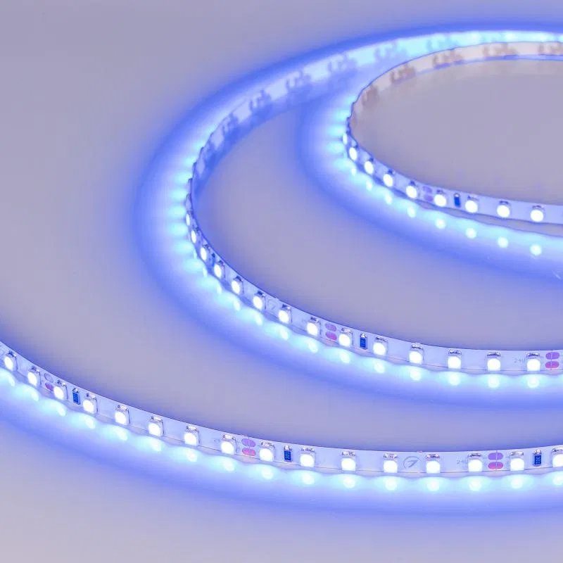 Лента светодиодная RT-A120-5mm 24V Blue 9.6Вт/м IP20 (уп.5м) Arlight 0156602 015660(2)