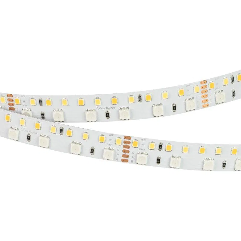 Лента светодиодная RT-BA180-15mm 24V RGBW-MIX 28.8Вт/м IP20 5060/2835 измен. цветов. темпер. (уп.5м) Arlight 022707(2)