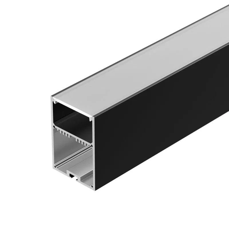 Профиль SL-LINE-4970-2500 BLACK+OPAL с экраном алюм. Arlight 027989