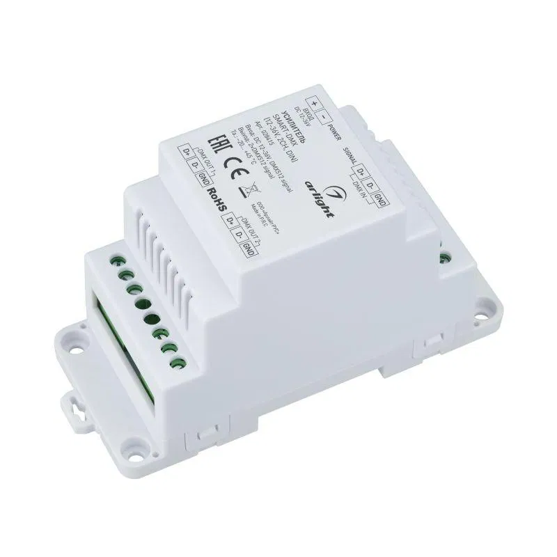 Усилитель SMART-DMX (12-36В 2CH DIN) (IP20 пластик) Arlight 028415