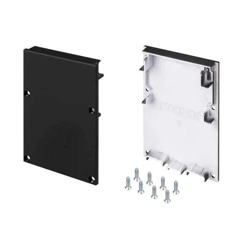 Заглушка SL-LINE-4970 BLACK пластик (уп.2шт) Arlight 029184