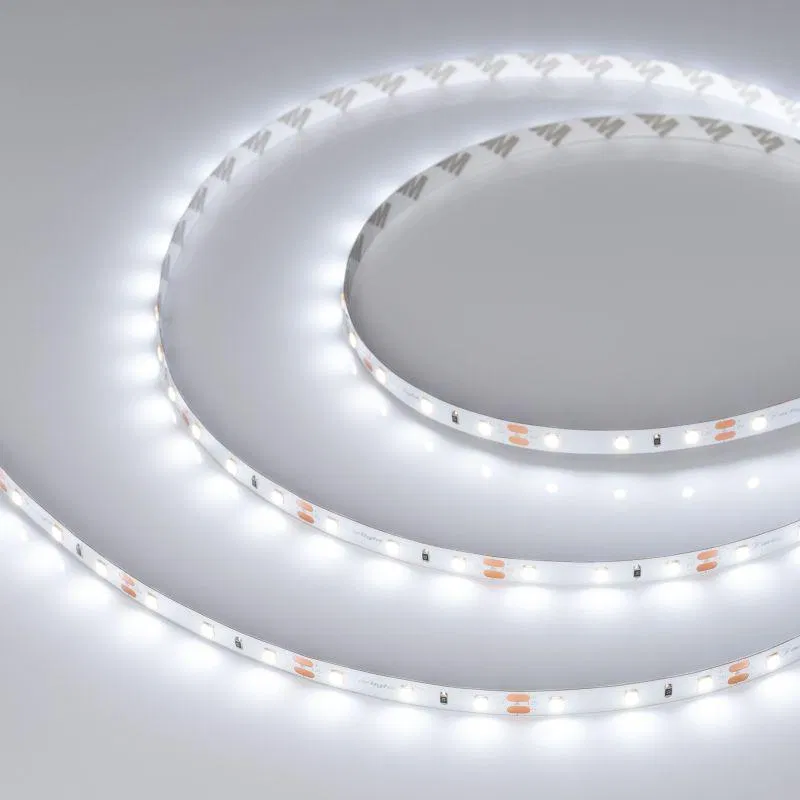 Лента светодиодная RT-A60-8mm 12V White 6000К 2Вт/м IP20 2835 (уп.50м) Arlight 029752(3)