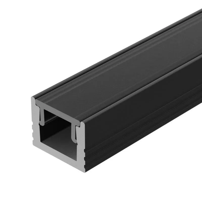 Профиль SL-MINI-8-H6-2000 ANOD BLACK L2000 без экрана алюм. Arlight 030522