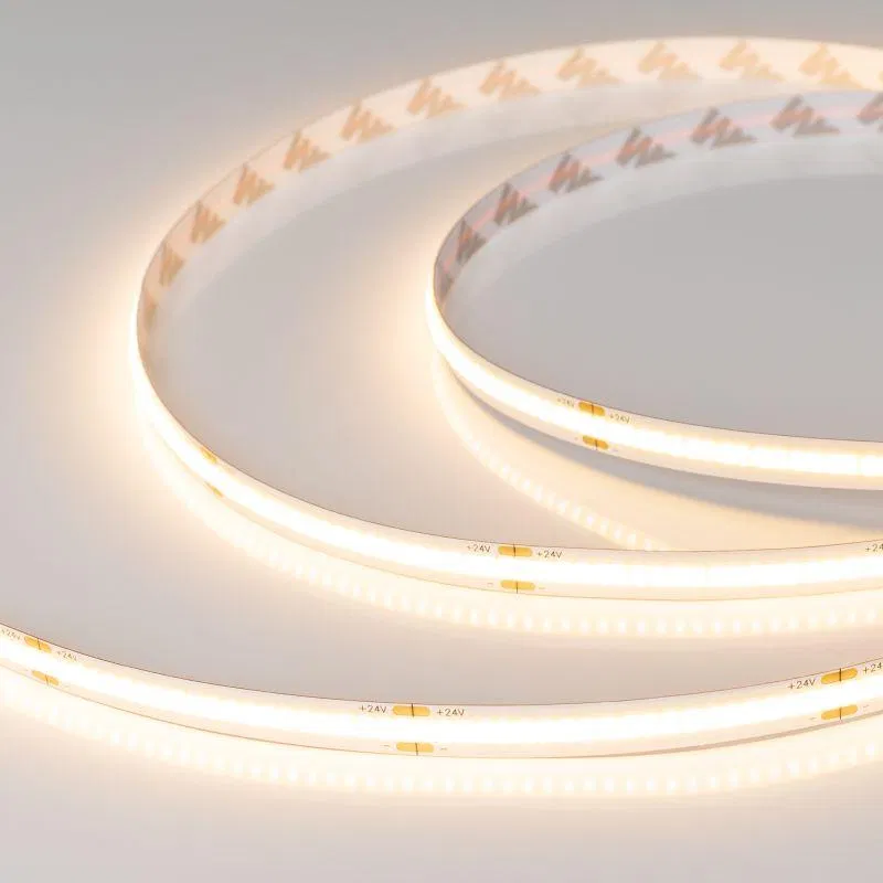 Лента светодиодная COB-X378-8mm 24V Warm 3000К 11Вт/м IP20 (уп.5м) Arlight 031883(3)