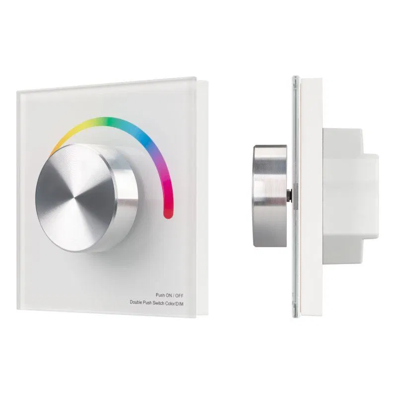Панель SMART-P8-RGB-G-IN White (12-24В 3х4А Rotary 2.4G) (IP20 пластик) Arlight 033764