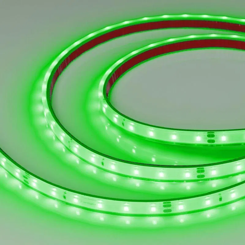 Лента светодиодная RTW-PFS-A60-11mm 24V Green 4.8Вт/м IP68 2835 герметичная (уп.5м) Arlight 034181