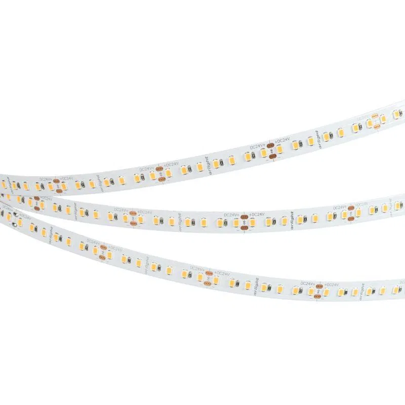 Лента светодиодная RT-A140-10mm 24V Warm 3000К SUN 20Вт/м IP20 2835 (уп.5м) Arlight 037831