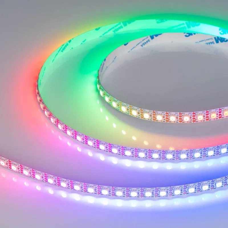 Лента светодиодная SPI-B96-10mm 12V RGB-PX1-BPT 13Вт/м IP20 5060 открыт. (уп.5м) Arlight 037868