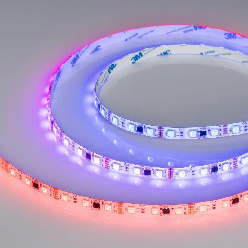Лента светодиодная DMX-SE-B60-10mm 12V RGB-PX3 14Вт/м IP65 5060 герметичная бегущий огонь (уп.5м) Arlight 039604