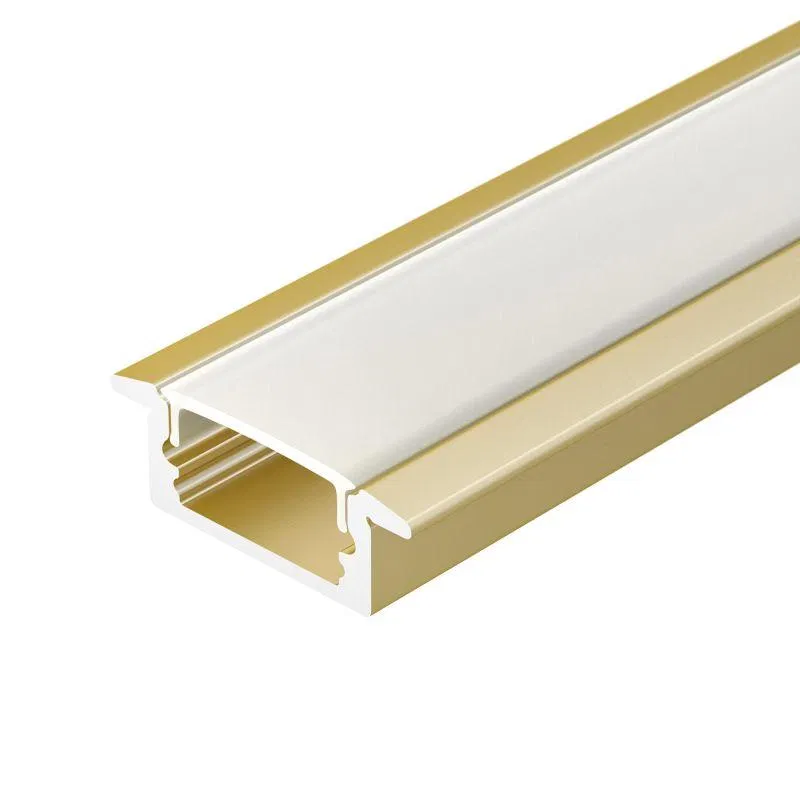 Профиль LINE-2308-F-2000 ANOD GOLD L2000 алюм. Arlight 039989
