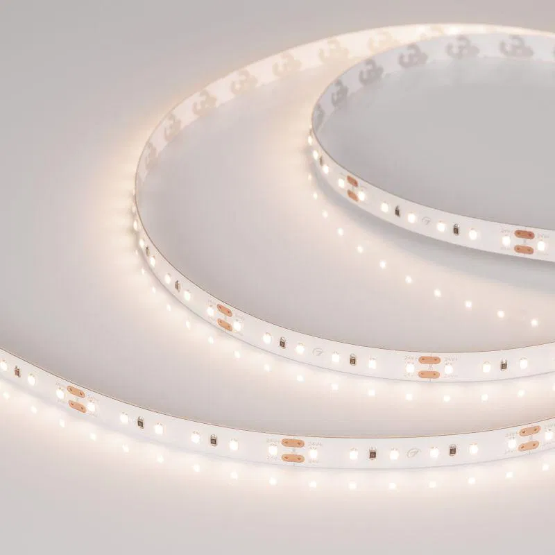 Лента светодиодная MICROLED-M120-8mm 24V Warm 3500К 6.5Вт/м IP20 2216 открыт. (уп.5м) Arlight 040585