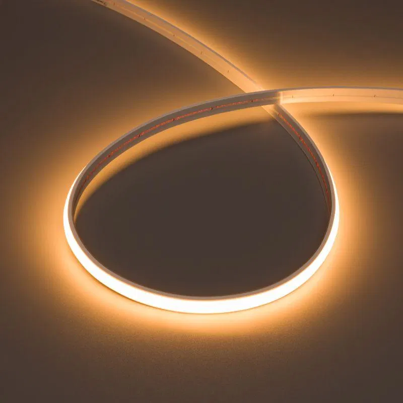 Лента светодиодная MOONLIGHT-TOP-X544-10x5mm 24V Warm 2200К 10Вт/м IP65 wire x1 прямой вывод кабеля герметичная (уп.5м) Arlight 041528