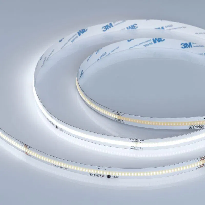 Лента светодиодная SPI-COB-X378-12mm 24V White 6000К-PX63-BPT 7Вт/м IP20 бегущий огонь (уп.5м) Arlight 041735
