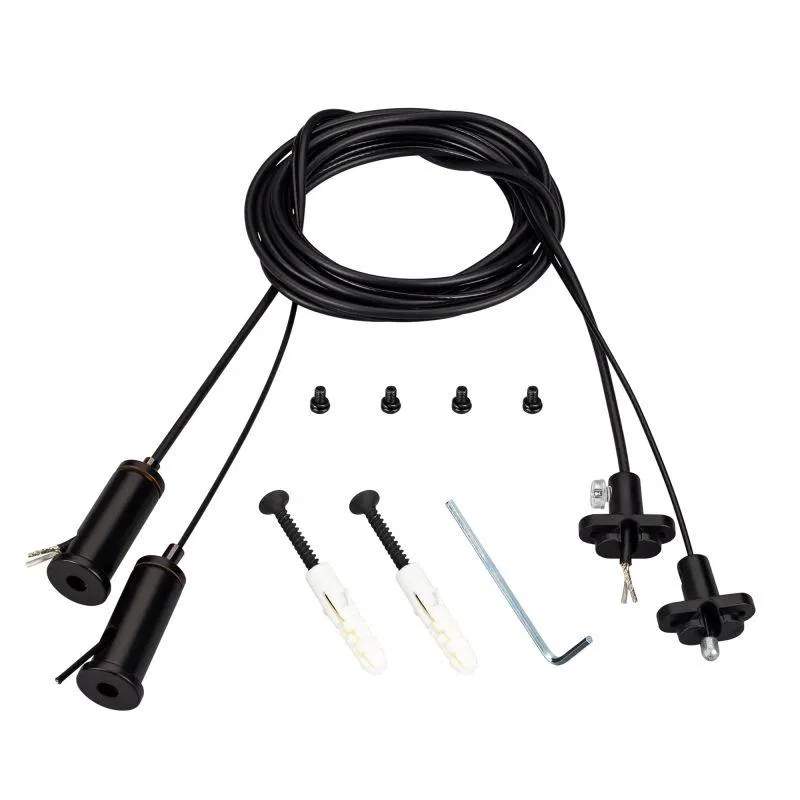 Подвес токопроводящий ARL-2x2m Set BLACK (Pad 15х2мм 2x20AWG) провод 2х0.5) (комплект) Arlight 041948