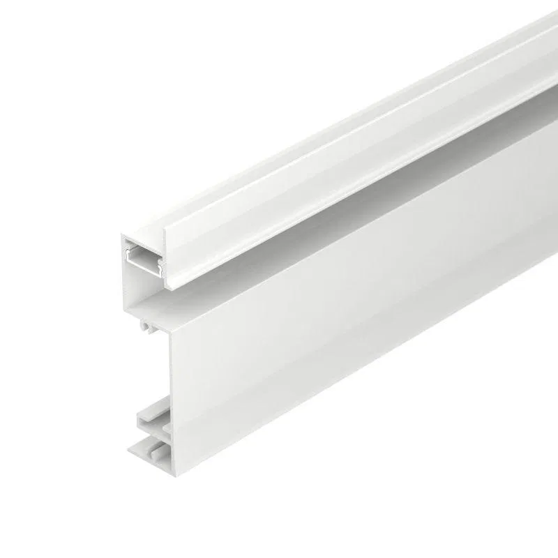 Профиль PLINTUS-H73-F-2000 WHITE L2000 алюм. Arlight 043592