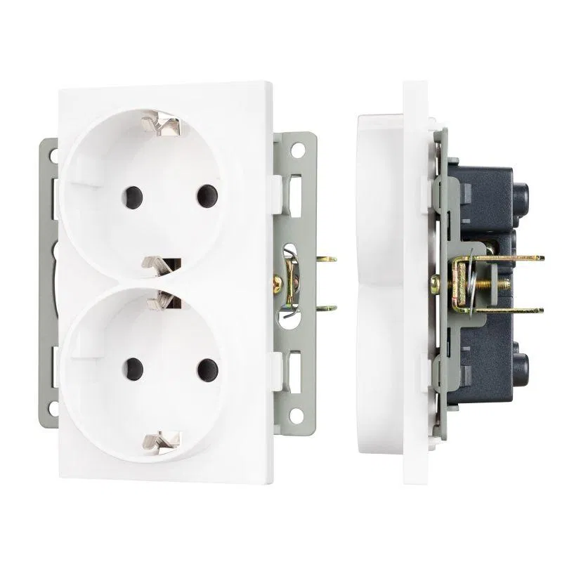 Механизм электрической розетки SCT-MEUD-PL-WH (250В 16А) Arlight 043764
