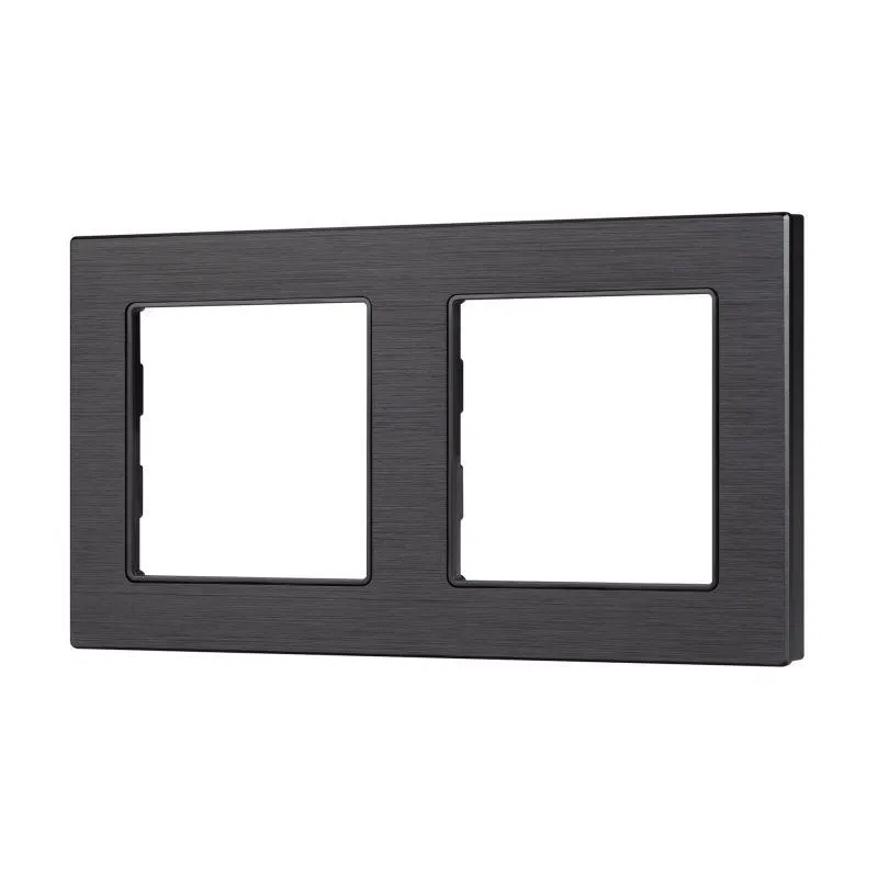 Рамка алюминиевая FRM-PRESTO-ALS-2-BK Arlight 043855