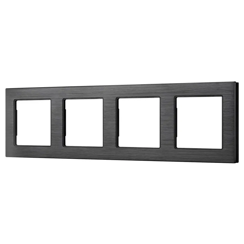 Рамка алюминиевая FRM-PRESTO-ALS-4-BK Arlight 043862