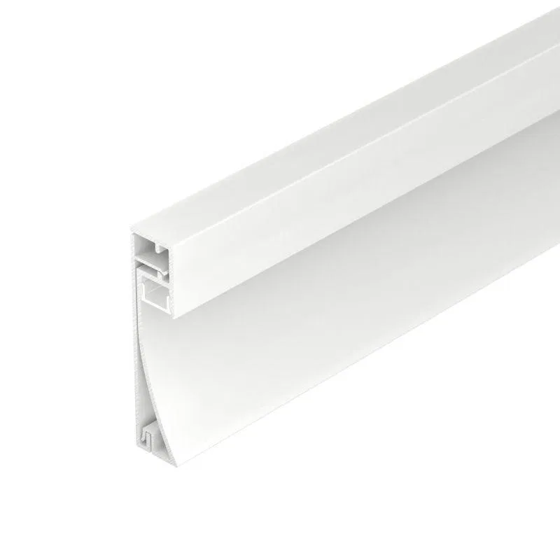 Профиль PLINTUS-H54-2000 WHITE L2000 алюм. Arlight 045434