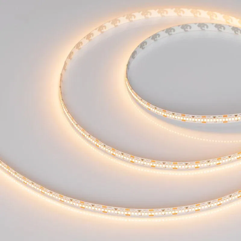 Лента светодиодная MICROLED-M420-8mm 24V Warm 2700К 9.6Вт/м IP20 2216 (уп.5м) Arlight 046745