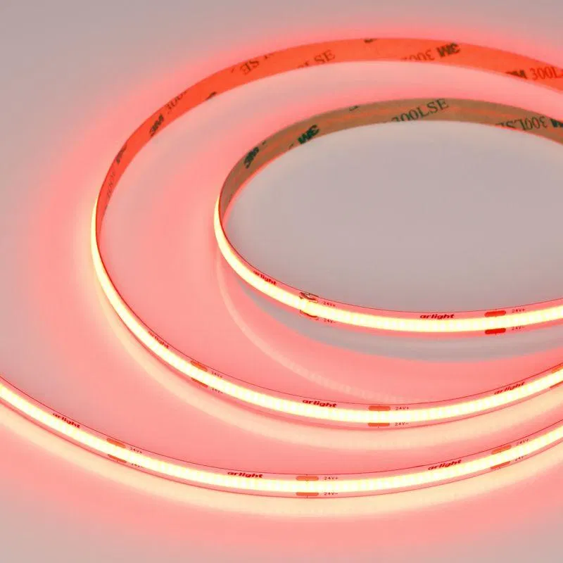 Лента светодиодная COB-X480-8mm 24V Red 8Вт/м IP20 (уп.5м) Arlight 047739
