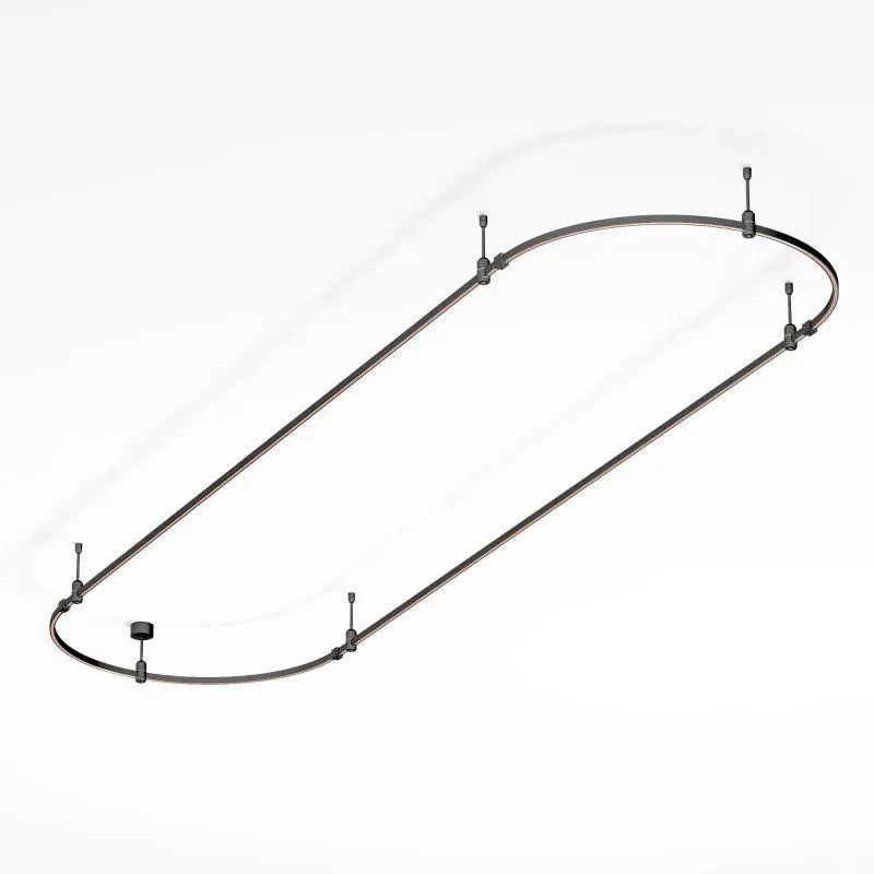 Трек ART-APRIORI-OVAL-ROD-200-3000х1000 BK IP20 метал. Arlight 048507