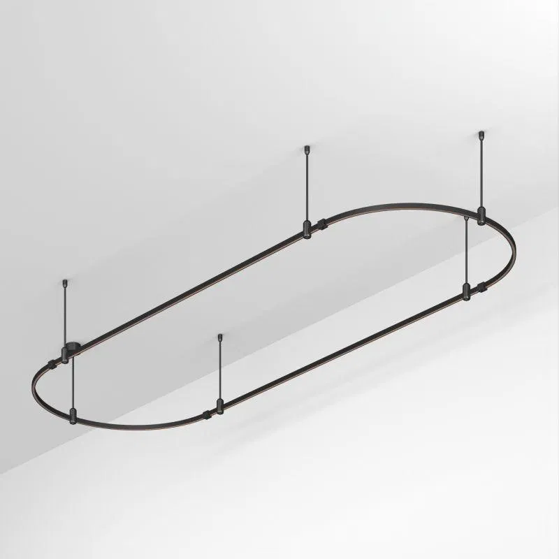Трек ART-APRIORI-OVAL-ROD-400-3000х1000 BK IP20 метал. Arlight 048508
