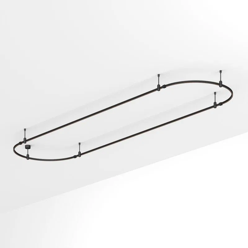 Трек ART-APRIORI-OVAL-ROD-200-4000х1000 BK IP20 метал. Arlight 048511