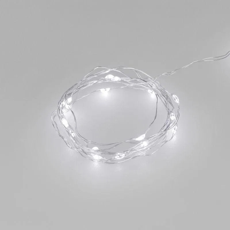 Гирлянда светодиодная ARD-DEW-HOME-2000-CLEAR-20LED-STD White6000 3V Battery Pack IP20 Ardecoled 048701 Arlight