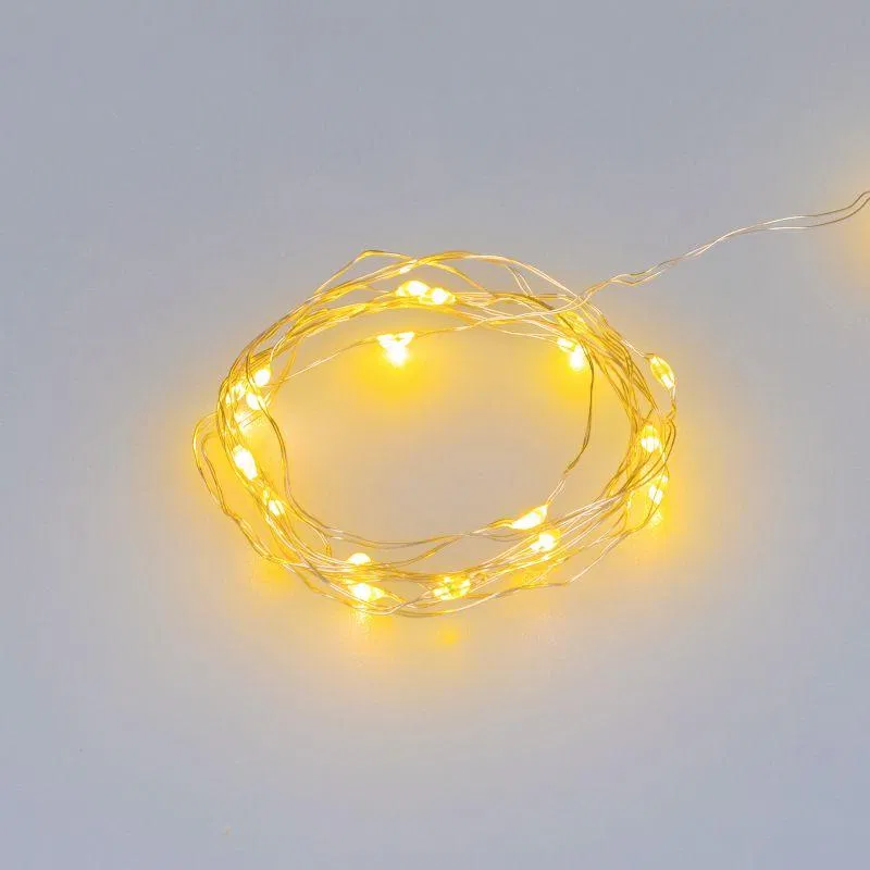 Гирлянда светодиодная ARD-DEW-HOME-2000-CLEAR-20LED-STD Yellow 3В Battery Pack IP20 Ardecoled 048703 Arlight
