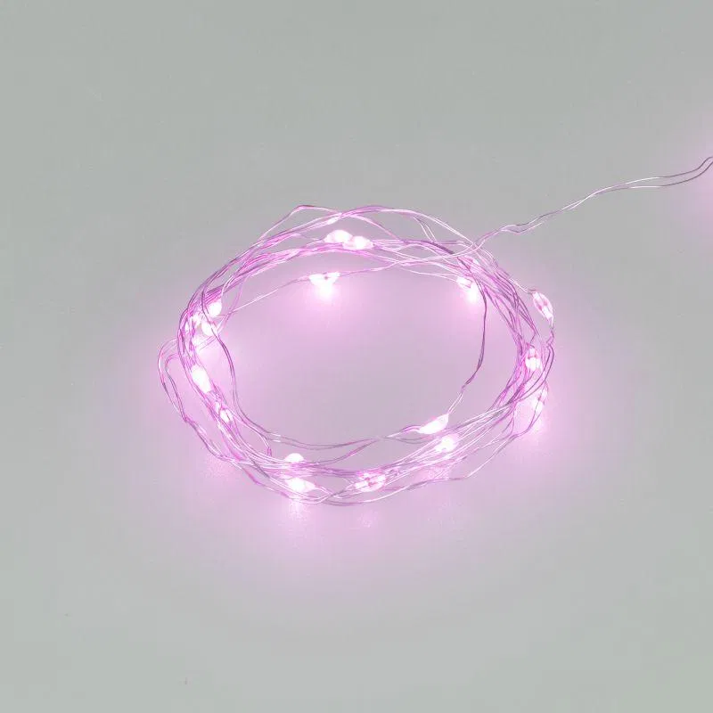 Гирлянда светодиодная ARD-DEW-HOME-2000-CLEAR-20LED-STD Purple 3V Battery Pack IP20 Ardecoled 048706 Arlight