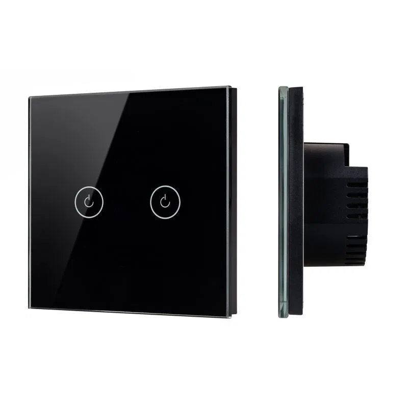 Выключатель сенсорный SWT-OMALI-S02-ZB-BK 10А 250В Zigbee стекло Arlight 050040