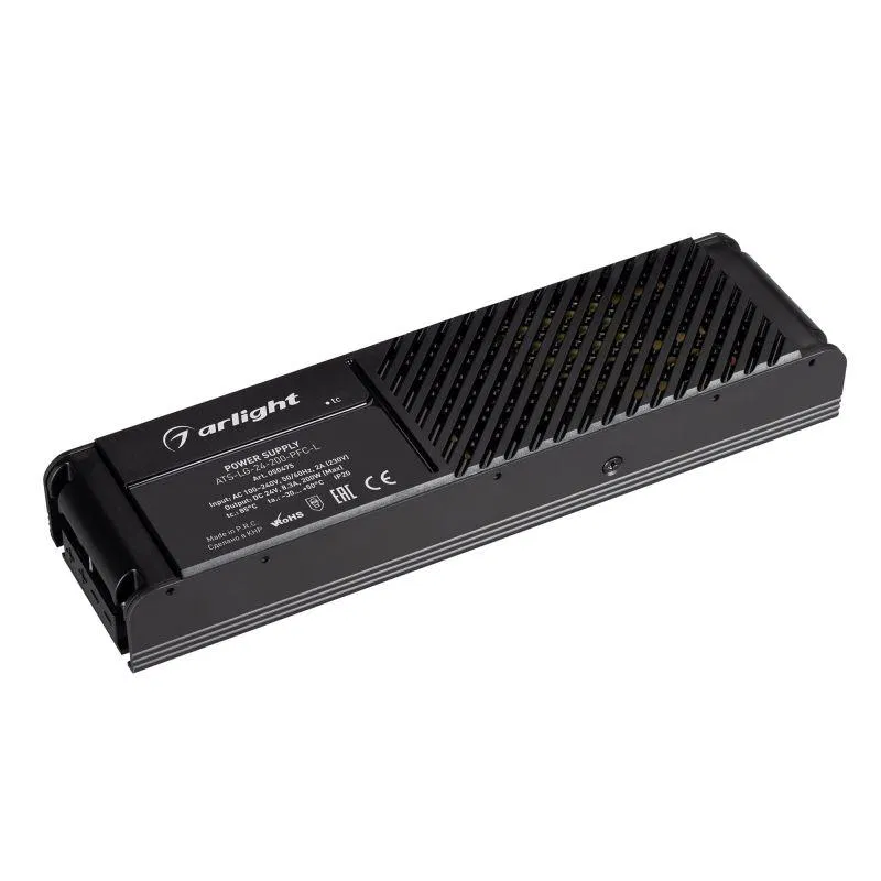 Блок питания ATS-LG-24-200-PFC-L 24В 8.3А 200Вт IP20 сетка Arlight 050475