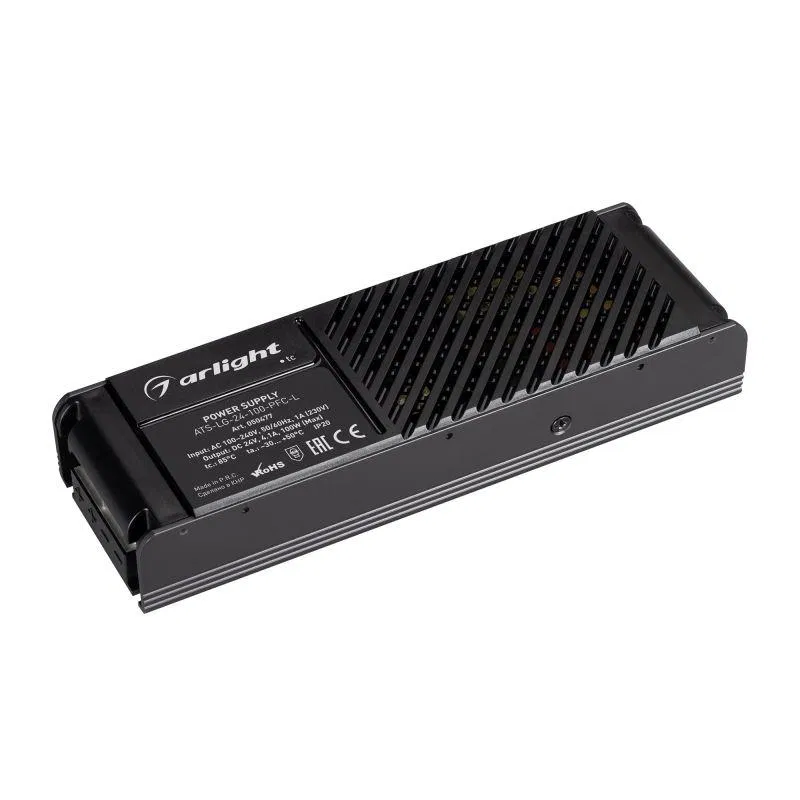 Блок питания ATS-LG-24-100-PFC-L 24В 4.1А 100Вт IP20 сетка Arlight 050477