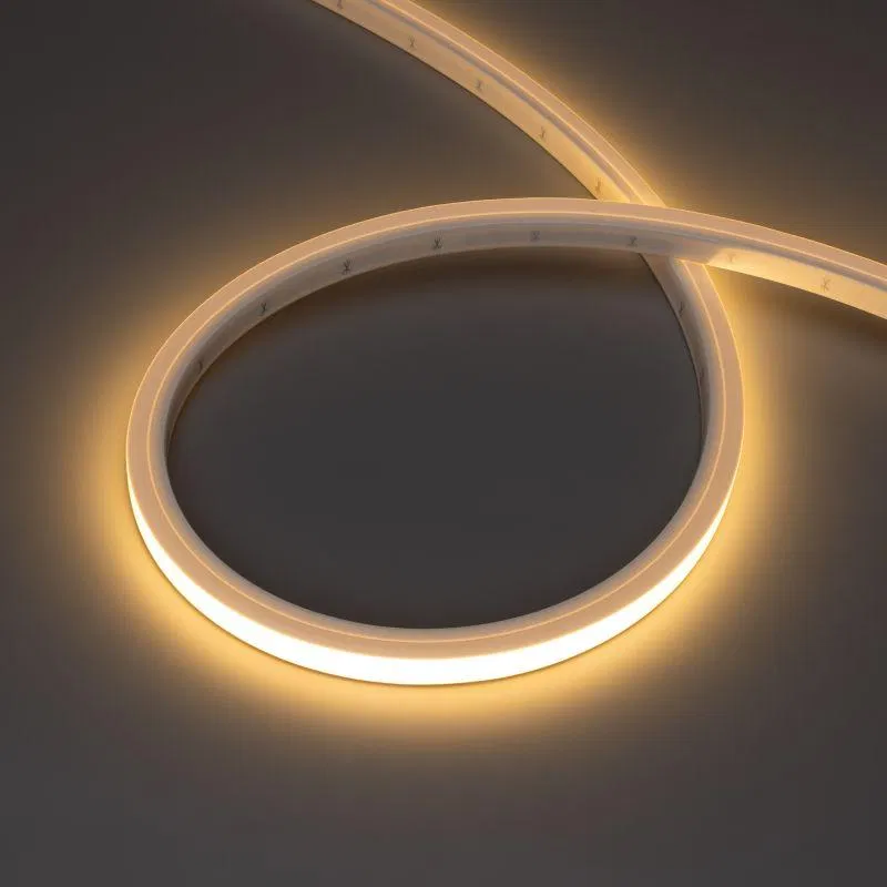 Лента светодиодная NOVA-TOP-PU-A120-16x15mm 24В Warm 2700К 10Вт/м IP68 wire x1 герметичная полиуретан (уп.3м) Arlight 050611