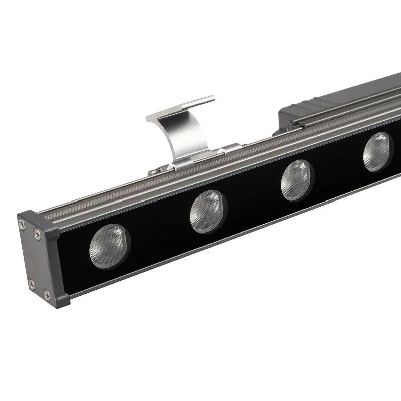 Прожектор AR-LINE-500-9W Warm3000 GR 15 deg 9Вт 3000К IP65 230В линейный метал. Arlight 052891