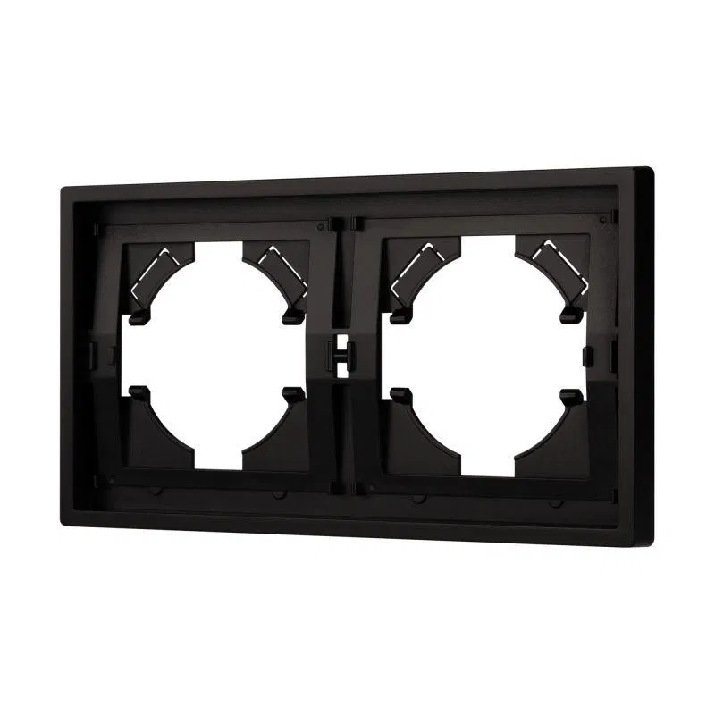 Рамка 2-м FRM-TENDO-PL-2-BK пластик. черн. Arlight 053840