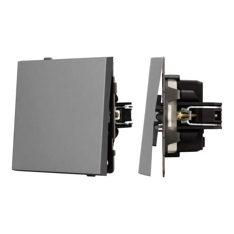 Выключатель звонковый SWT-TENDO-MKR1-PL-GR 10А 230В механизм Arlight 054144