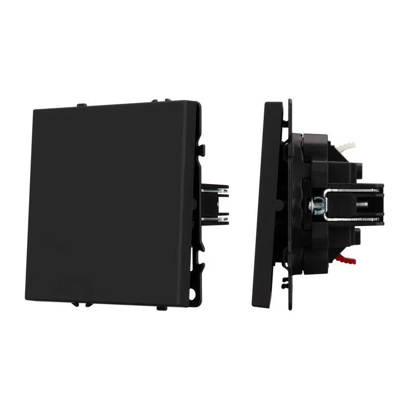 Выключатель звонковый SWT-NOBE-MKR1-SFPL-L-BK 10А 230В механизм Arlight 054270