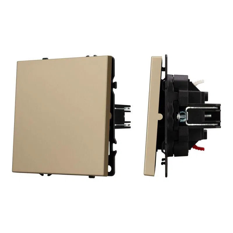 Выключатель звонковый SWT-NOBE-MKR1-SFPL-L-GD 10А 230В механизм Arlight 054271