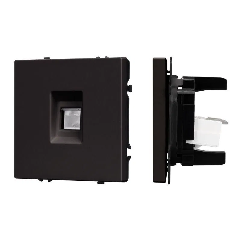 Розетка компьютерная SCT-NOBE-MPC1-SFPL-BK RJ45 кат.6 механизм Arlight 054305
