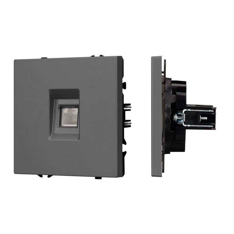 Розетка компьютерная SCT-NOBE-MPC1-SFPL-GR RJ45 кат.6 механизм Arlight 054307