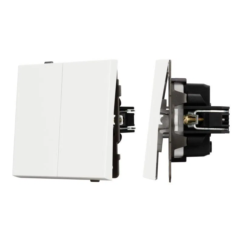 Выключатель непроходной 2-кл. SWT-TENDO-MK02-SFPL-WH 10А 230В механизм Arlight 054547