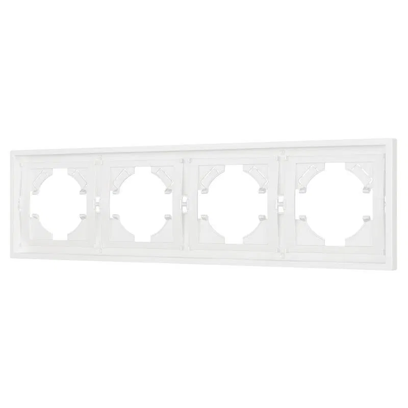 Рамка 4-м FRM-TENDO-SFPL-4-WH пластик. бел. Arlight 054656